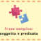 La frase semplice. Il soggetto e il predicato